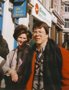 Wir beide auf Urlaub in London